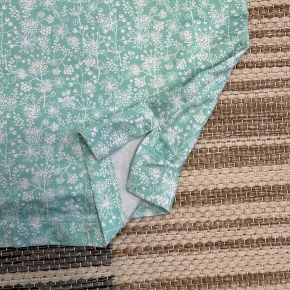 Greenside Mens Golf Polo Shirt Polyester Blend Side Slit Short Sleeves Green XL - Picture 5 of 12